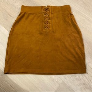 F21 | Suede Mini Skirt
